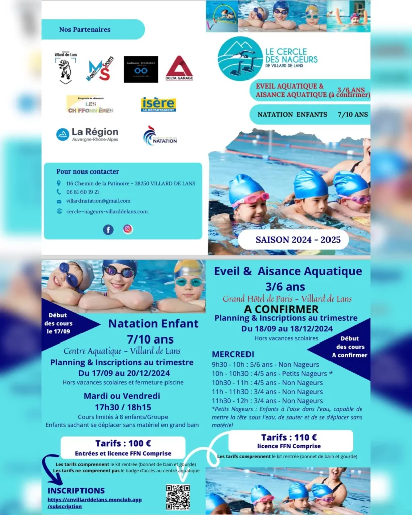 Plaquette - Le Cercle des Nageurs de Villard de Lans