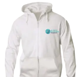 Pull zippé blanc - Le Cercle des Nageurs de Villard de Lans